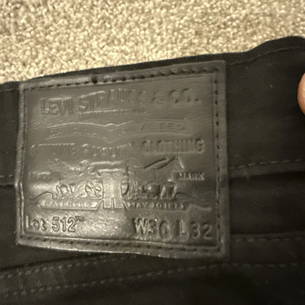 Levi's 512 Water Less Black Jeans 36 X 32 - Picture 12 of 12